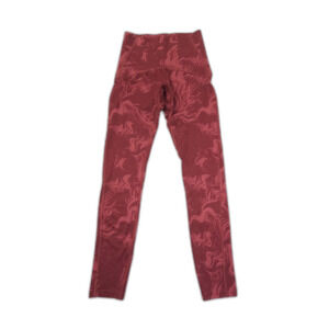 NEW Gymshark High Waist Support Leggings Red Marble Compression Athletic Sporty